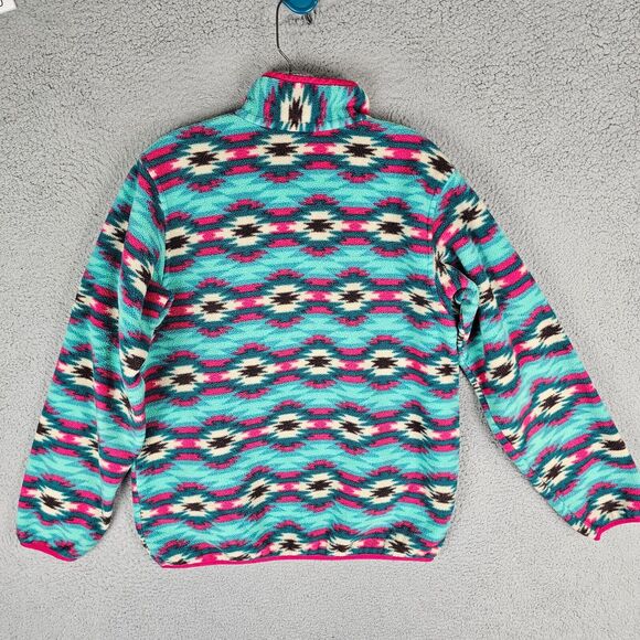Patagonia Snap-T Southwestern Aztec Pattern Women's M Fleece Zip Jacket 25455 - Picture 2 of 10